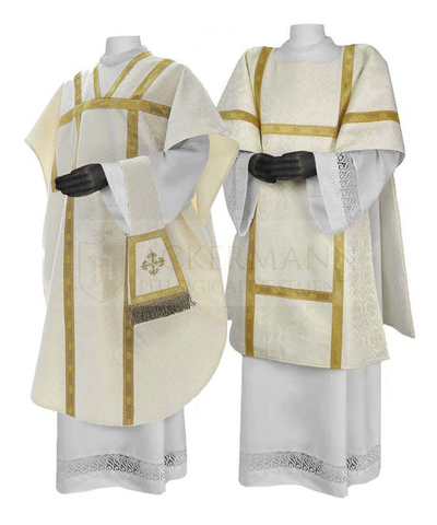 Crema St. Casula Filippo Neri con dalmatica in tinta #SET-FDR00-K25