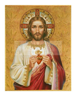 Immagine sul tessuto "Heart of Jesus"